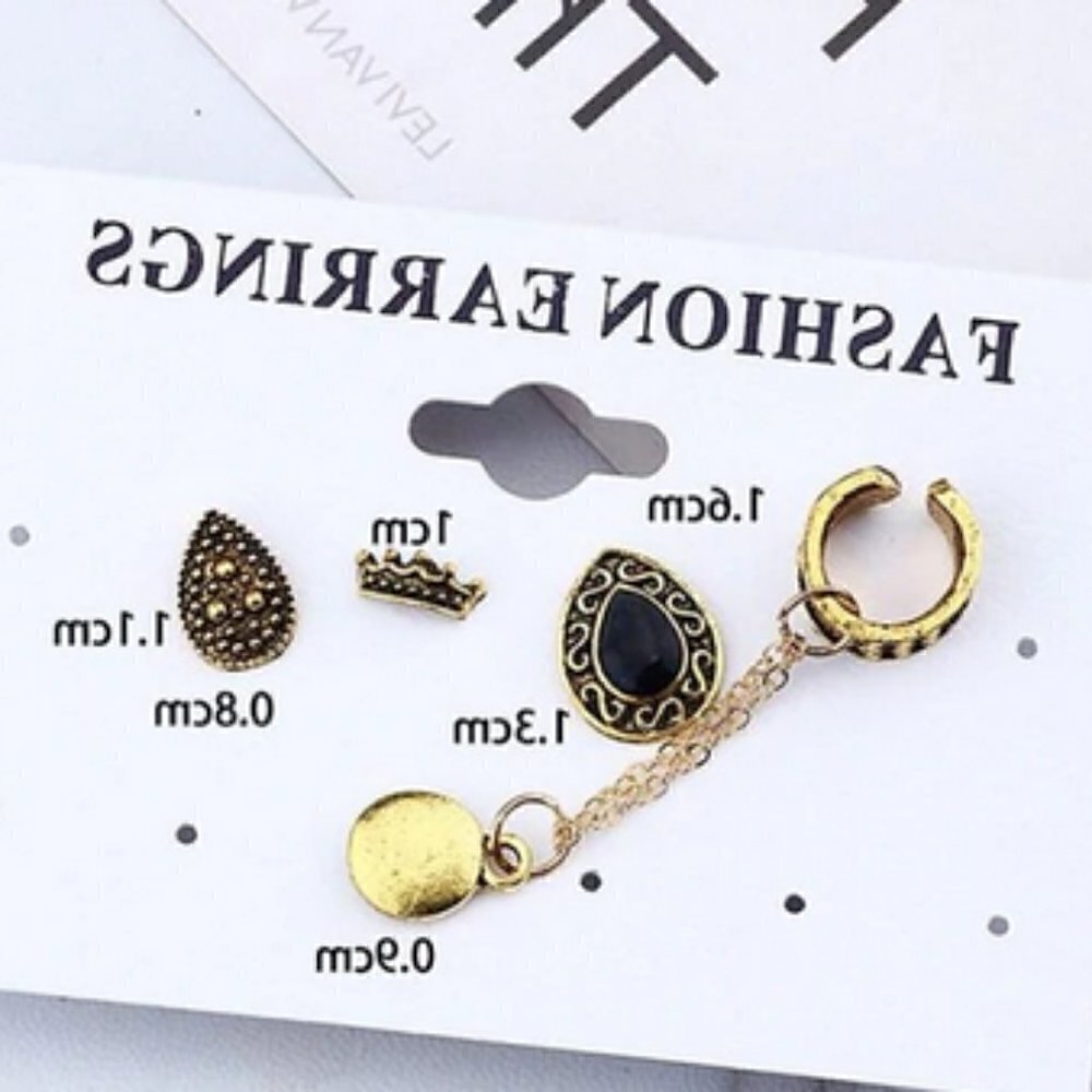 4pc/set Boho Retro gothic earrings jewelry